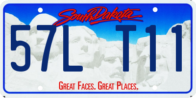 SD license plate 57LT11