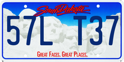 SD license plate 57LT37