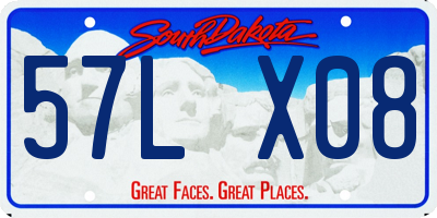 SD license plate 57LX08