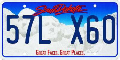 SD license plate 57LX60