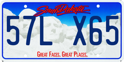 SD license plate 57LX65