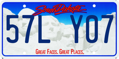 SD license plate 57LY07