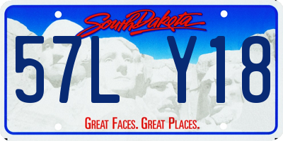 SD license plate 57LY18