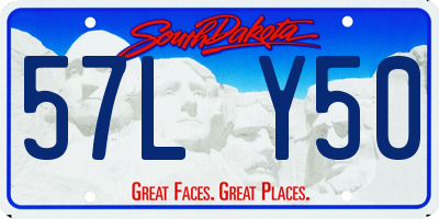 SD license plate 57LY50