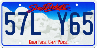 SD license plate 57LY65