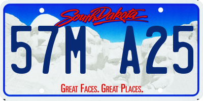 SD license plate 57MA25
