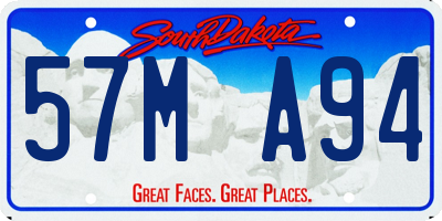 SD license plate 57MA94