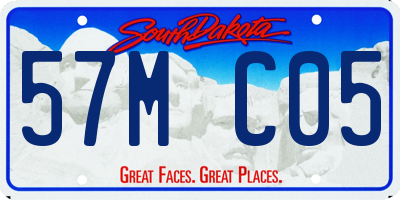 SD license plate 57MC05