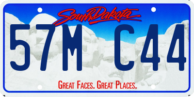 SD license plate 57MC44