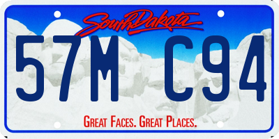 SD license plate 57MC94