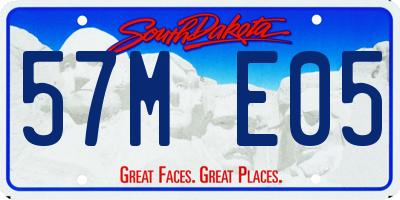 SD license plate 57ME05