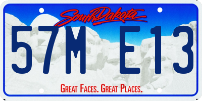 SD license plate 57ME13