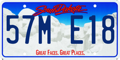SD license plate 57ME18