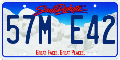 SD license plate 57ME42