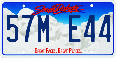 SD license plate 57ME44