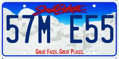 SD license plate 57ME55