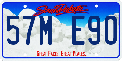 SD license plate 57ME90