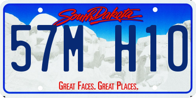 SD license plate 57MH10
