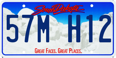 SD license plate 57MH12