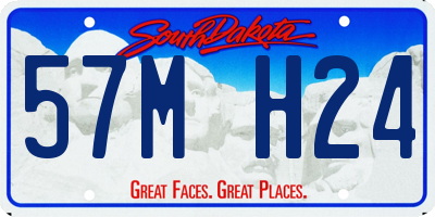 SD license plate 57MH24