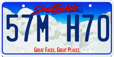 SD license plate 57MH70