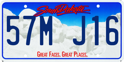 SD license plate 57MJ16