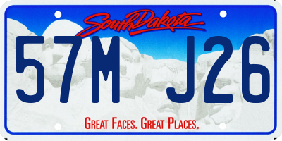 SD license plate 57MJ26