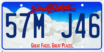 SD license plate 57MJ46