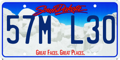 SD license plate 57ML30