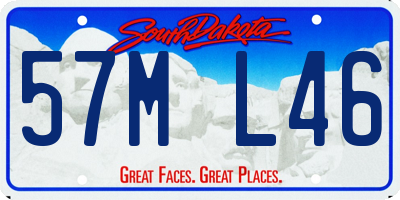 SD license plate 57ML46