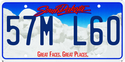 SD license plate 57ML60