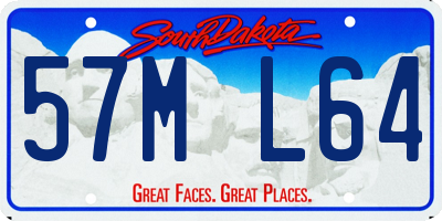 SD license plate 57ML64