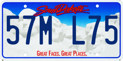 SD license plate 57ML75