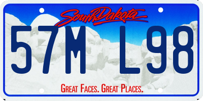 SD license plate 57ML98