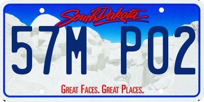 SD license plate 57MP02