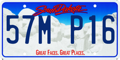 SD license plate 57MP16
