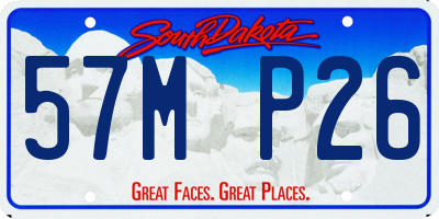 SD license plate 57MP26