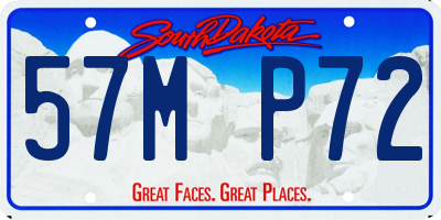 SD license plate 57MP72