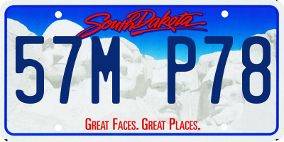 SD license plate 57MP78