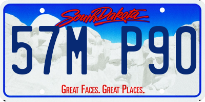 SD license plate 57MP90