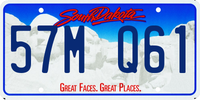 SD license plate 57MQ61