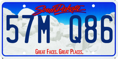 SD license plate 57MQ86