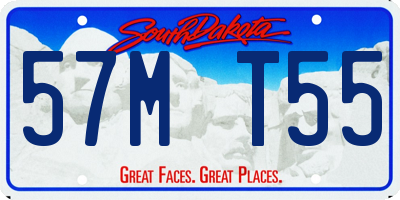 SD license plate 57MT55
