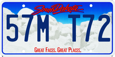 SD license plate 57MT72