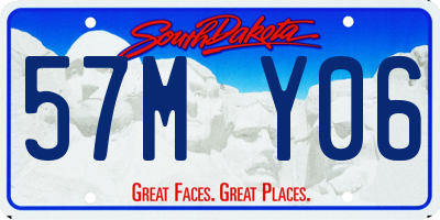 SD license plate 57MY06