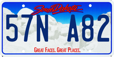 SD license plate 57NA82