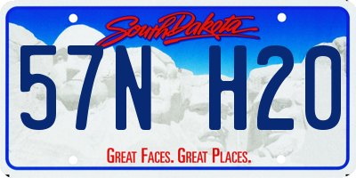 SD license plate 57NH20