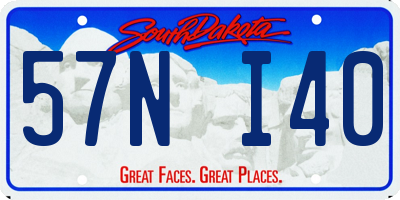 SD license plate 57NI40