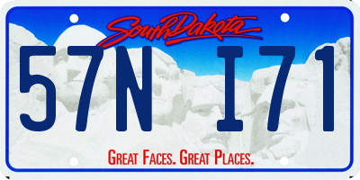 SD license plate 57NI71