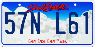 SD license plate 57NL61
